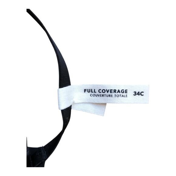 Aerie Smoothez Lightly Lined Bra Full Coverage Black Size Women's Size 32C NWT - Picture 9 of 16